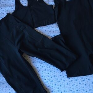 THREE PIECE SET Original Girlfriend Collective Black Activewear